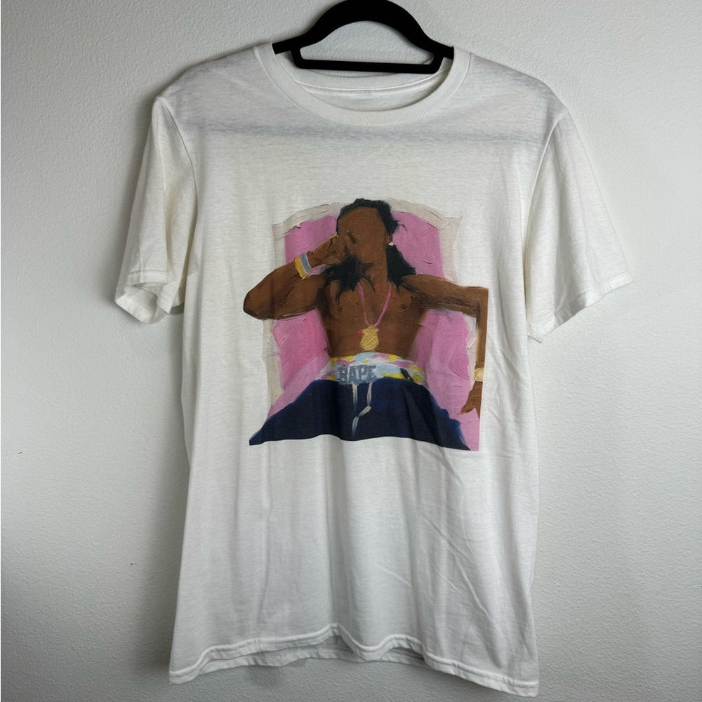 Rebecca Maria Weezy F Baby Print Short Sleeve T-Shirt